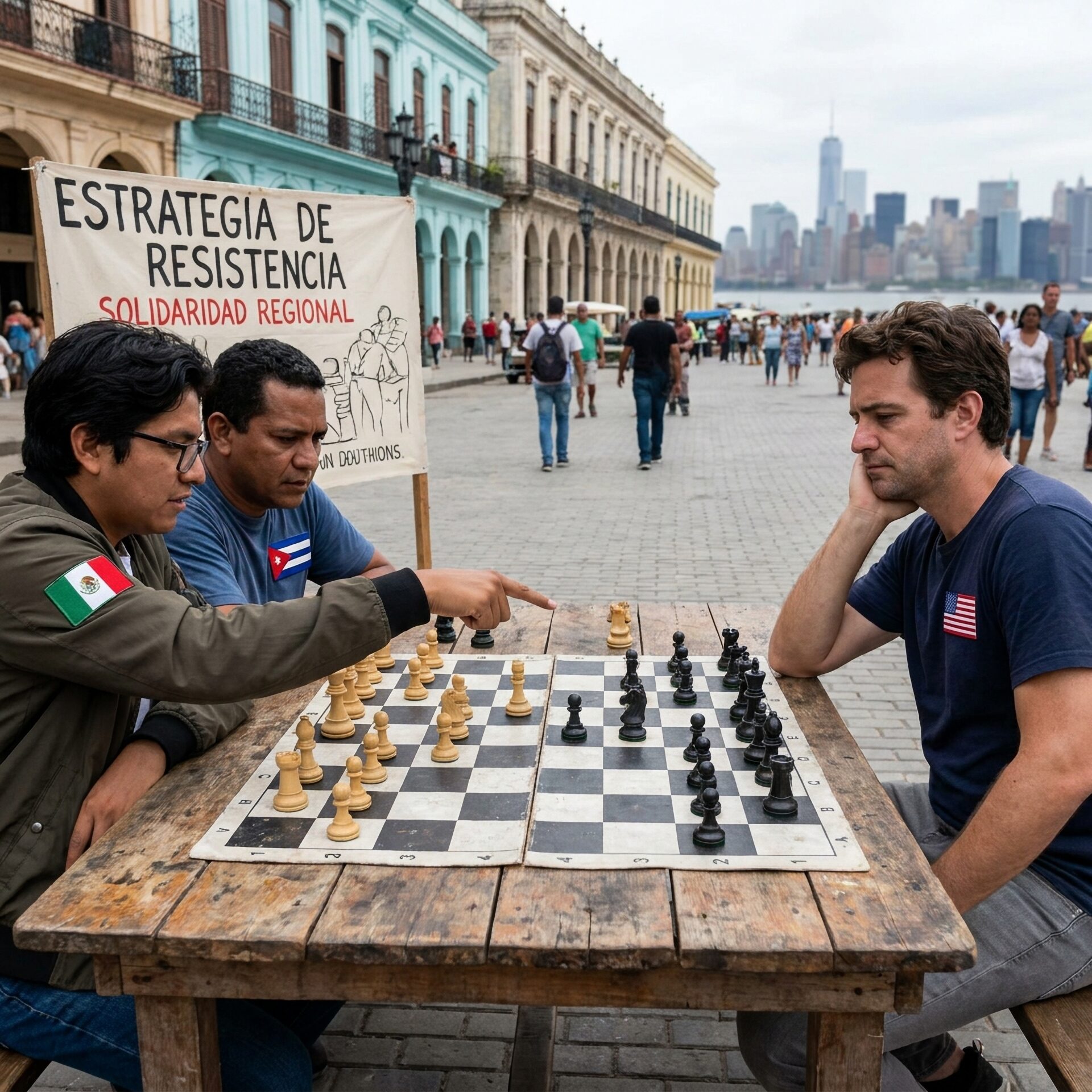 Create,An,Image,Depicting,Mexico,And,Cuba,Challenging,The,Us,